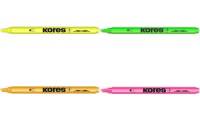 Kores Textmarker Pen, Keilspitze: 0,5 3,5 mm, gelb