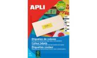 APLI Adress Etiketten, 210 x 297 mm, neongelb
