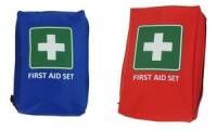 LEINA Mobiles Erste Hilfe Set First Aid, 21 teilig, blau