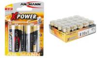 ANSMANN Alkaline Batterie X Power, Mono D, 20er Display