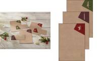 sigel Weihnachts-Motiv-Papier-Set Cut-out style, A4