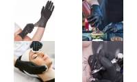 HYGOSTAR Latex Handschuh DIABLO, M, schwarz, puderfrei