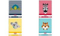 herlitz Collegeblock Cute Animals Zebra, DIN A4, kariert