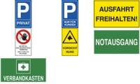 EXACOMPTA Hinweisschild Ausfahrt freihalten!, gelb/schwarz