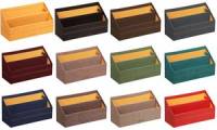 RHODIA Briefhalter, aus Kunststoff, schokolade