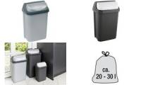 keeeper Abfallbehälter rasmus, 10 Liter, graphite/weiß