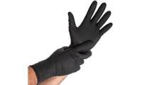 HYGOSTAR Nitril Handschuh POWER GRIP LONG, L, schwarz