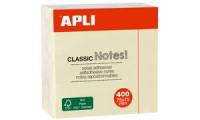 APLI Haftnotiz Würfel CLASSIC Notes!, 75 x 75 mm, gelb