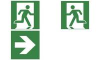 EXACOMPTA Hinweisschild Pfeil rechts, grün/weiß