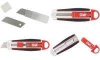 WEDO Safety Cutter Long Blade, Klinge: 18 mm, rot/schwarz