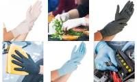 HYGONORM Nitril Handschuh SAFE FIT, M, blau, puderfrei