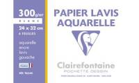 Clairefontaine Zeichenpapier Lavis Aquarelle, 240 x 320 mm