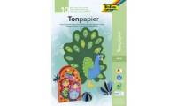 folia Tonpapierblock, DIN A4, 130 g/qm, 20 Blatt