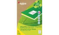 agipa Recycling Vielzweck Etiketten, 70 x 37 mm, weiß