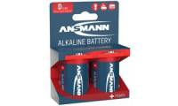 ANSMANN Alkaline Batterie RED, Mono D, 2er Blister