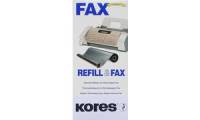 Kores Thermotransferrolle für brother Fax T72, 74, schwarz