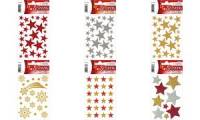HERMA Weihnachts Sticker MAGIC Sterne rot, glittery