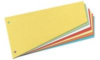 herlitz Trennstreifen, trapezförmig, Manila Karton, gelb