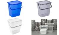 plast team Waschmittelbox, 6 Liter, blau transparent