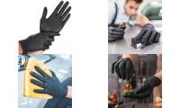 HYGOSTAR Nitril Handschuh DARK, XL, schwarz, puderfrei