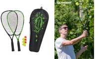 SCHILDKRÖT Speed Badminton Set, schwarz / grün