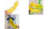 HYGOSTAR Latex Universal Handschuh Bettina, S, gelb