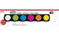 Marabu Acrylfarben Set NEON, 6 x 3,5 ml