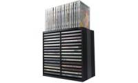 Fellowes CD /DVD Ablagebox Spring, schwarz, für 30 CDs