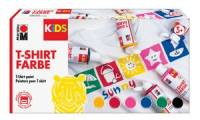 Marabu KiDS Textilfarbe T Shirt Farbe, 6er Set, 6 x 80 ml