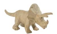 décopatch Pappmaché Figur Triceratops, 90 mm