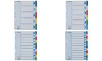 Esselte Kunststoff Register, blanko, A4, PP, 6 teilig