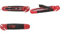 WEDO Safety Cutter Standard, Trapez Klinge, schwarz/rot