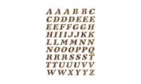 HERMA Buchstaben Sticker A Z, Prismaticfolie, gold, 8 mm
