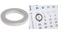 MAUL Neodym Ringmagnet, Durchmesser: 12 mm, nickel