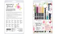 Tombow Watercoloring Set Floral, 11 teilig