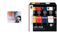 Marabu Acrylfarbe AcrylColor, Starter Set 5 x 100 ml