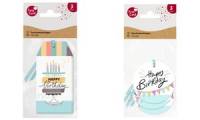 SUSY CARD Anhängerkarten Happy Eco B-day Cake, 3er Set