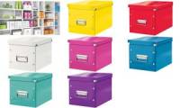 LEITZ Ablagebox Click & Store WOW Cube L, eisblau