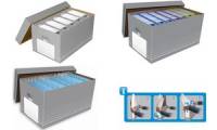 ELBA tric Archiv und Transportbox für A4, grau/weiß