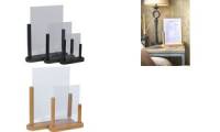Securit Tischaufsteller TABLE, Acryl, DIN A4, schwarz