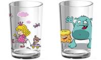 emsa Kinder Trinkglas KIDS, 0,2 Liter, Motiv: Princess