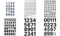 HERMA Zahlen Sticker 1 100, Folie schwarz, Höhe: 5 mm