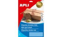 APLI Folien Etiketten, 63,5 x 29,6 mm, gold