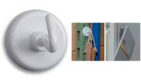 MAUL Kraftmagnet mit Haken, Durchmesser: 25 mm, weiß