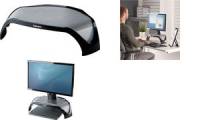Fellowes TFT-/LCD-Monitorständer Smart Suites,schwarz/silber