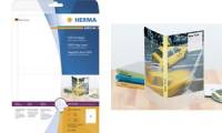 HERMA DVD Einleger, für DVD Hüllen, 183,0 x 273,0 mm, weiß
