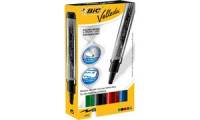 BIC Whiteboard Marker Velleda Liquid Ink Pocket, 4er Etui