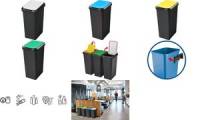 CEP Mülltrennungsbehälter Touch & Lift, 45 Liter, blau