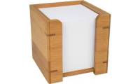 WEDO Zettelbox, aus Bambus, mit Papier