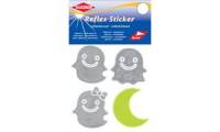 KLEIBER Reflex Sticker Gespenst & Mond, silber/gelb